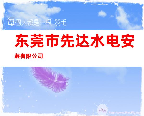 东莞市先达水电安装有限公司