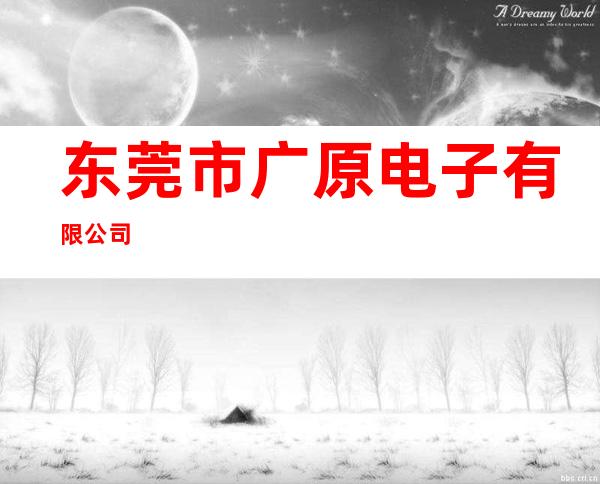 东莞市广原电子有限公司