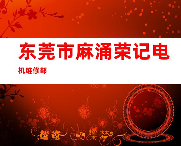 东莞市麻涌荣记电机维修部