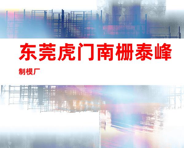 东莞虎门南栅泰峰制模厂
