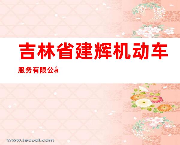 吉林省建辉机动车服务有限公司