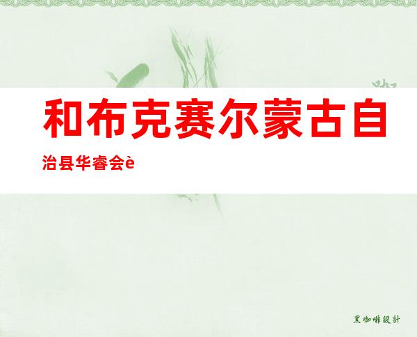 和布克赛尔蒙古自治县华睿会计事务管理有限公司