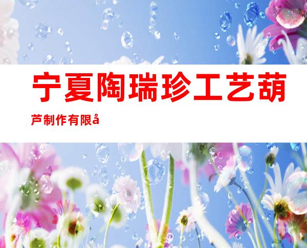 宁夏陶瑞珍工艺葫芦制作有限公司