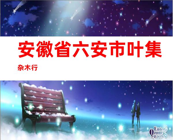 安徽省六安市叶集杂木行