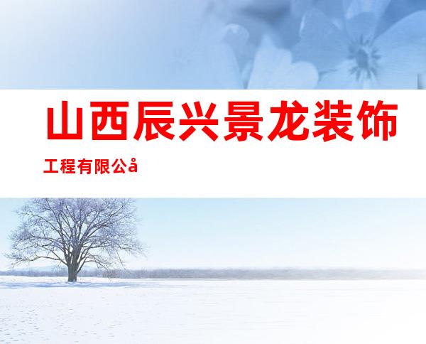 山西辰兴景龙装饰工程有限公司