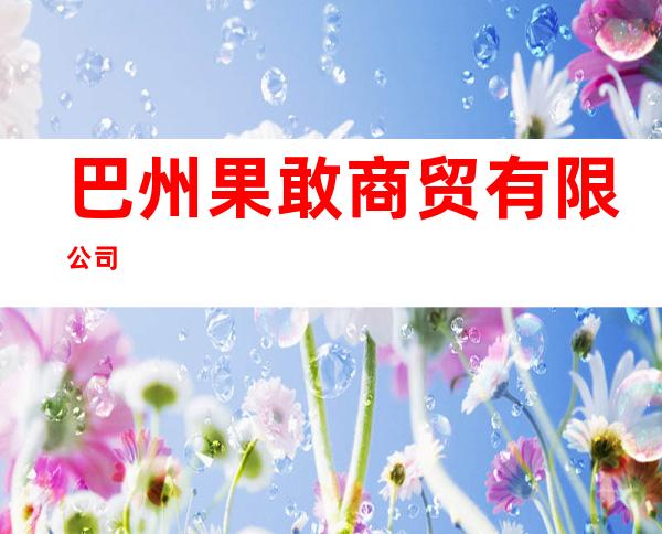 巴州果敢商贸有限公司