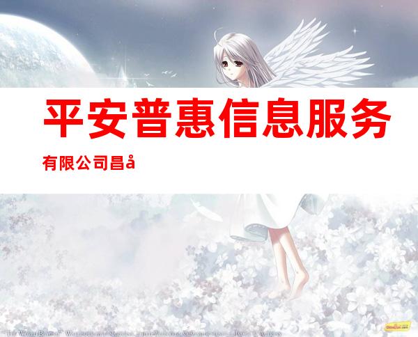 平安普惠信息服务有限公司昌吉市长宁南路分公司