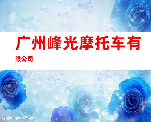 广州峰光摩托车有限公司