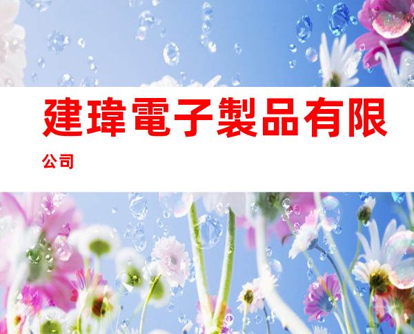 建瑋電子製品有限公司
