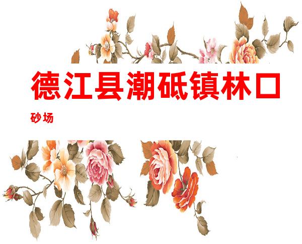 德江县潮砥镇林口砂场
