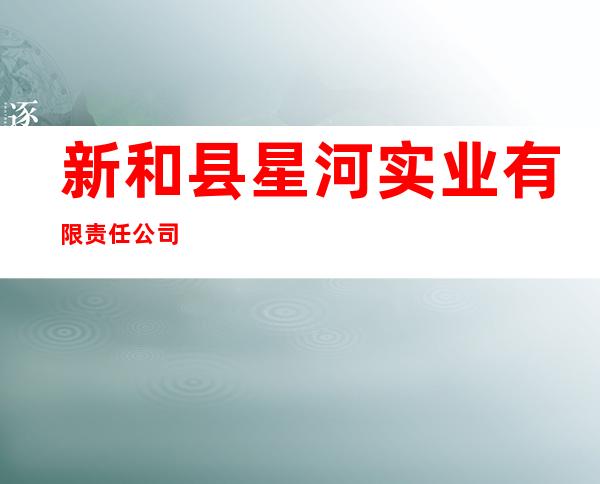 新和县星河实业有限责任公司