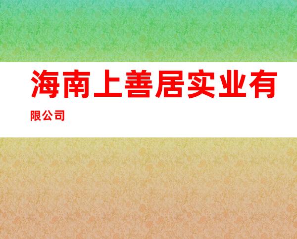 海南上善居实业有限公司