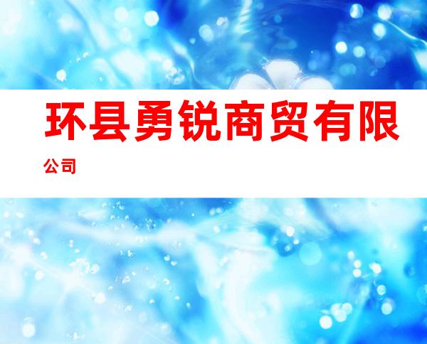 环县勇锐商贸有限公司