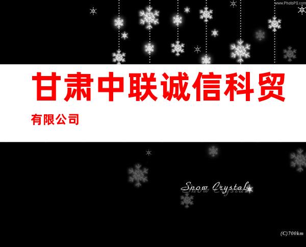 甘肃中联诚信科贸有限公司