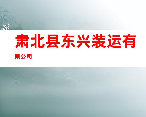肃北县东兴装运有限公司