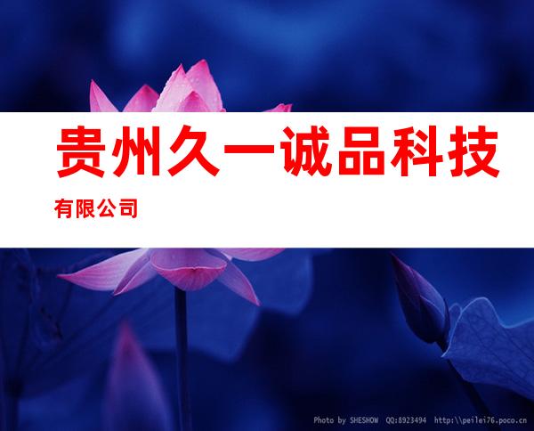 贵州久一诚品科技有限公司