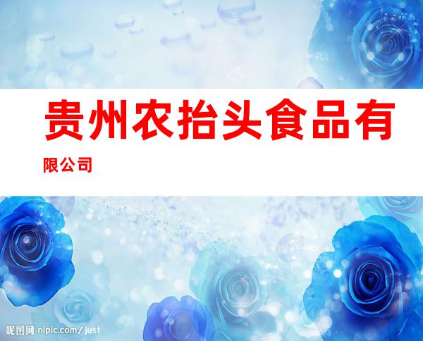 贵州农抬头食品有限公司