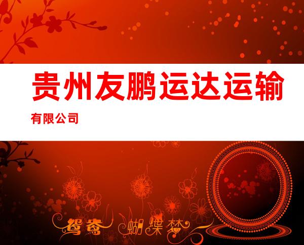 贵州友鹏运达运输有限公司