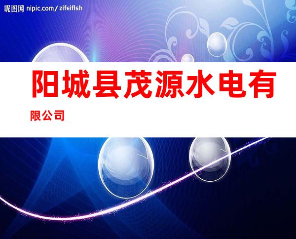 阳城县茂源水电有限公司