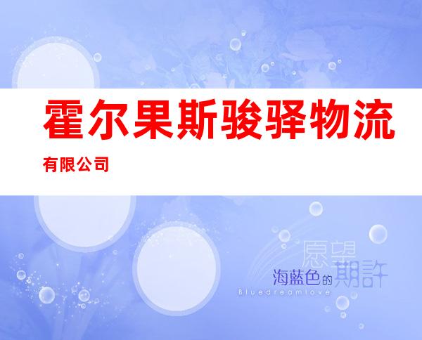 霍尔果斯骏驿物流有限公司