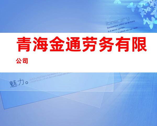 青海金通劳务有限公司