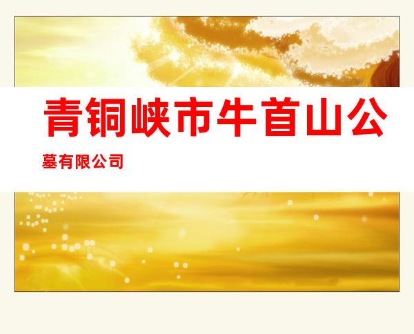 青铜峡市牛首山公墓有限公司