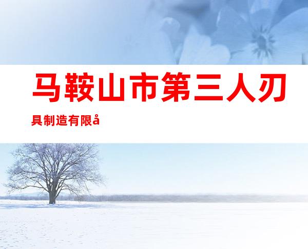 马鞍山市第三人刃具制造有限公司